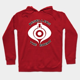 Bullseye Snek White Hoodie